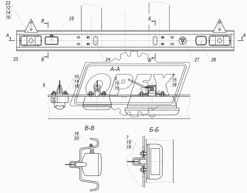 8560-3716010 Установка задних фонарей